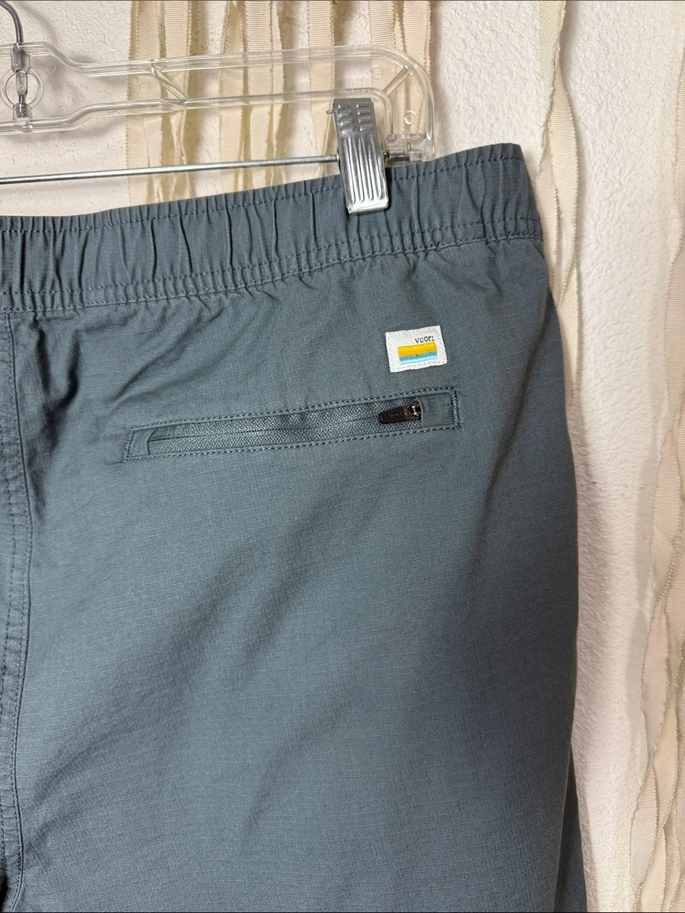 Vuori S #V370 Teal Ripstop Men's Shorts Size XL